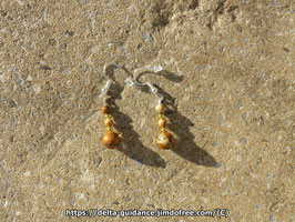 Boucles d'oreilles Jaspe paysage