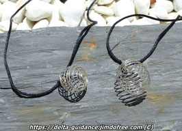 Cages perles metal argenté