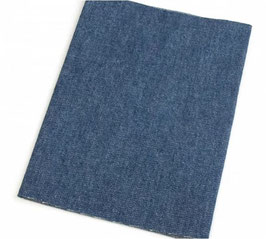 Große Baumwoll- Jeans Flicken zum Aufbügeln, dicht gewebt, jeansblau, 20 x 20 cm