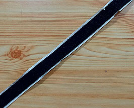 1 Meter, Klettverschluss zum Aufkleben, Flauschband, 20 mm, schwarz