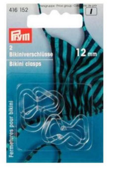 Bikiniverschluss, PRYM 416152, 12 mm, transparent