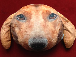 Dackel Dieter- Hundekopfkissen für Frauchen und Herrchen