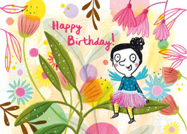 Postkarte »Happy Birthday«