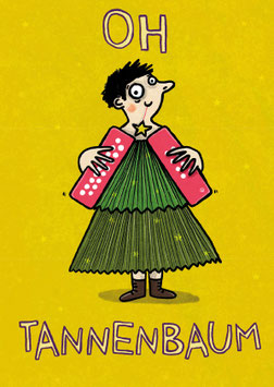 Weihnachtspostkarte »Oh Tannenbaum«