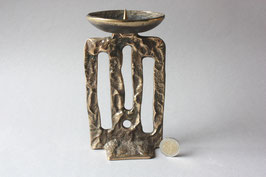 Vintage Kerzenständer aus Bronze | Brutalist Deko 60s, 70s | candleholder