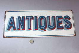"Antiques" Schild Türschild / information door sign
