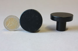 3,5 cm moderner, runder Schrankgriff im skandinavischen Stil schwarz | Schubladengriff geradlinig | round straight handle for cabinets black