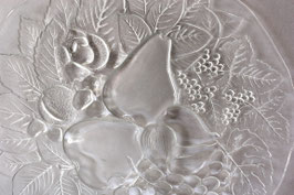 Tortenplatte Glas Obst Birnen Vintage | pizza cake plate glass pears