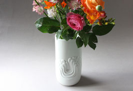 Thomas "Blütenfest" Vase weiß Rosamunde Nairac / white Vintage porcelain vase Germany