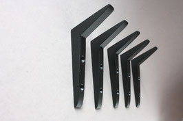 5 moderne Garderobenhaken schwarz  | black modern wall hooks
