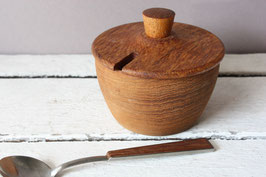 Teak Dose von STAKO Schweden inkl. Löffel | Vintage bowl with lid and spoon