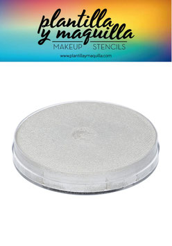 Maquillaje al agua Blanco Plateado Brillante