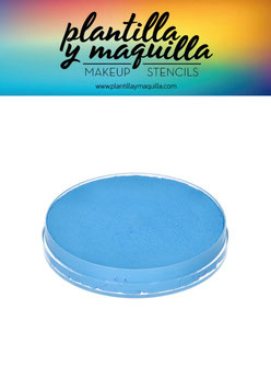 Maquillaje al agua Azul pastel
