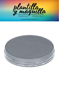 Maquillaje al agua color gris claro