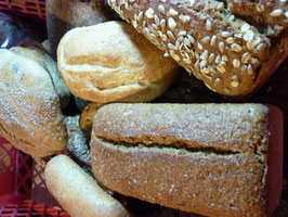 Dinkel-Kamut Mohn Brot / vegan