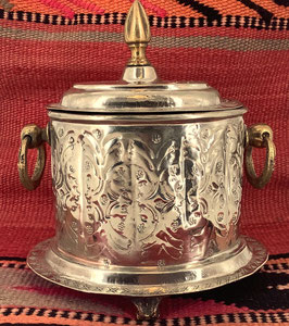 Vintage Zuckerdose oder Minzbehälter / Handarbeit aus  Marokko (Bestell-ID 34001)