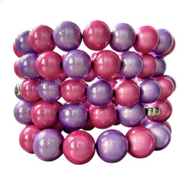 Flieder / light pinkes Perlenarmband