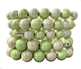 Limette /champagner Perlenarmband