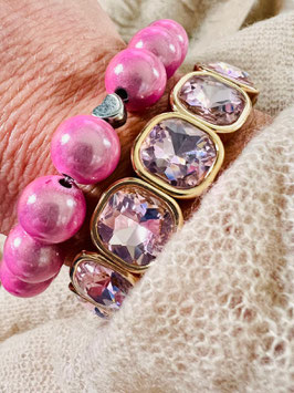 Exklusives und stilvolles STELLARA Armband - samtrose