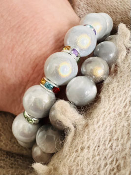 Exklusives STELLARA "Perlenprinz" Armband - Farbfunken