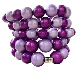 Flieder / lila Perlenarmband