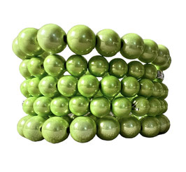 Limettefarbenes Perlenarmband