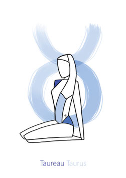 Lot de trois cartes : les Signes de terre