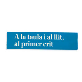 A la taula i al llit, al primer crit