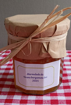 Marmelade de citrons bergamote bio