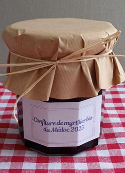 Confiture de myrtilles bio du Médoc