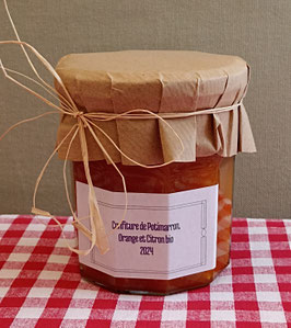Confiture de potimarron, orange et citron bio
