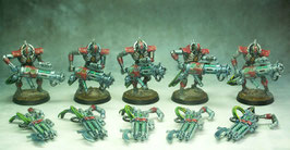 Immortels Nécrons modulables (5 figurines peintes)