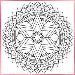 Mandala Der Stern - Ein ruhiger Lichtpunkt
