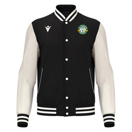 MACRON College Jacke Fiddle schwarz/weiß mit kleinem runden TSV Schleissheim Logo