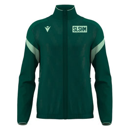 MACRON ODIN Zip-Jacke grün mit kleinem runden TV Schleissheim Logo in grün