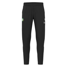 MACRON WALO Sweatpants schwarz mit kleinem runden TV Schleissheim Logo in grün