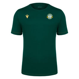 MACRON Boost Eco T-Shirt grün mit kleinem runden TV Schleissheim Logo