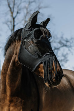 【E】EQUITHÈME - Franges - Fly mask/uv mask (Black)