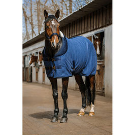 【E】EQUITHÈME Polar Fleece Sheet - Confortech(Navy blue )