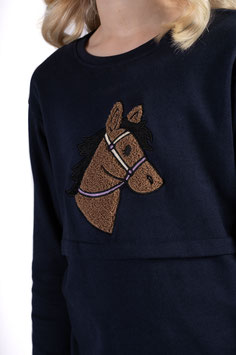 【H】Longsleeve shirt -Mia-(deep blue )15342