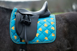 ST【H】Saddle cloth -Naples-(blue yellow/Dressage)14912