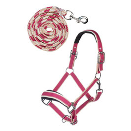 【H】Head collar set with snap hook -Kopenhagen-(Pony)15042