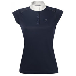 【E】EQUITHÈME "BRUSSELS” POLO SHIRT, WITH CRYSTALS(navy)