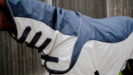 【E】EQUITHÈME Outdoor Sheet – TYREX Combofly 600D(Navy blue/grey )