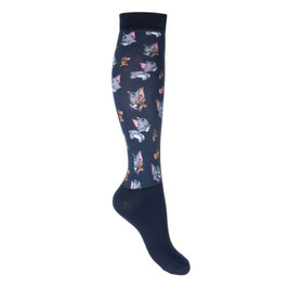 【H】Riding socks -Tom and Jerry-(deep blue/26-30)13399
