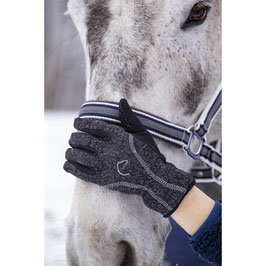 E-EQUITHÈME "CHAUD" GLOVES(chine grey)