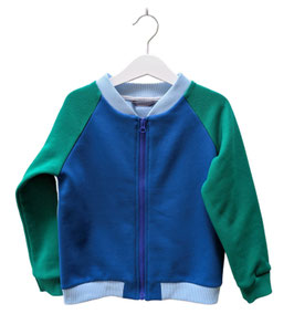 Stan - Sweatjacke colorblock blau/grün