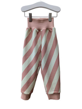 Sally - Jogger Blocksstreifen creme rosa