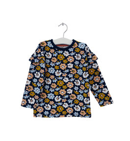 Ofelia - Shirt dunkelblau mit Blumenprint
