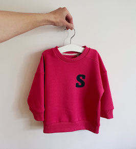 Robbie - Sweatpulli mit Passe pink